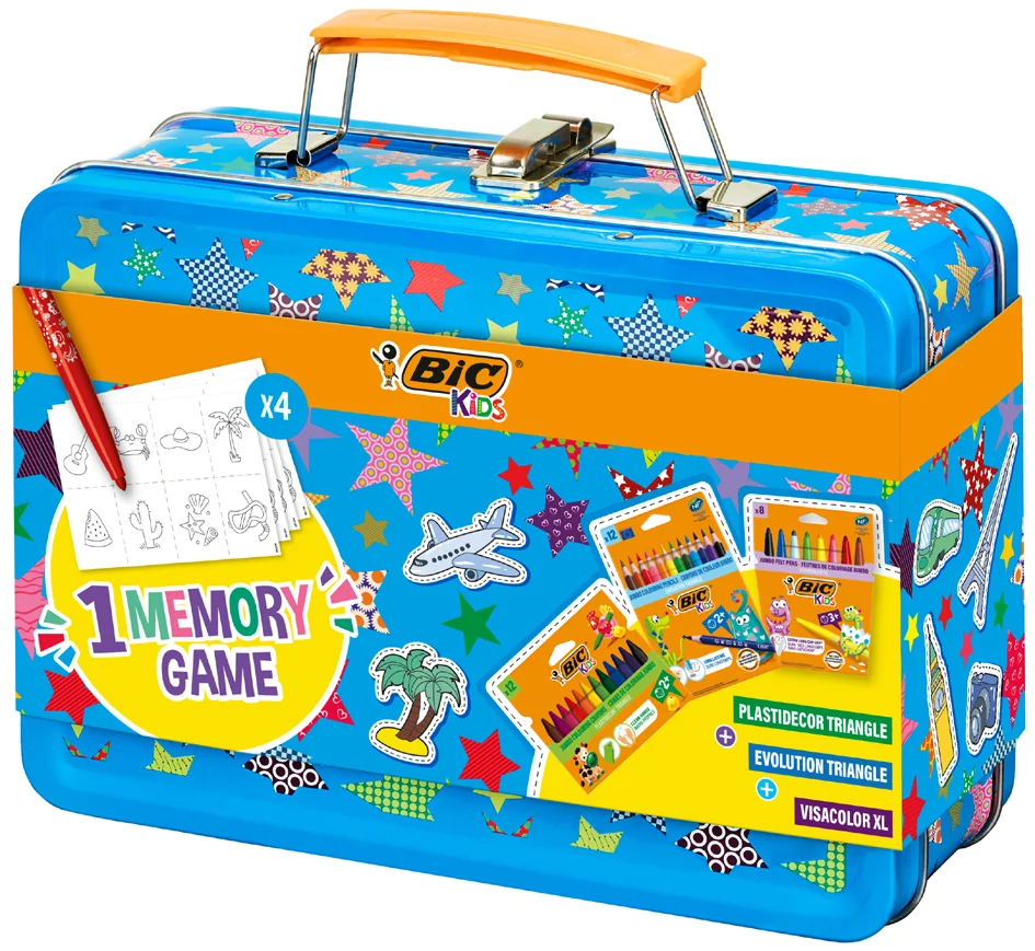 BIC KIDS Kit de coloriage pour le voyage 'MEMORY GAME' - OEM 9782211