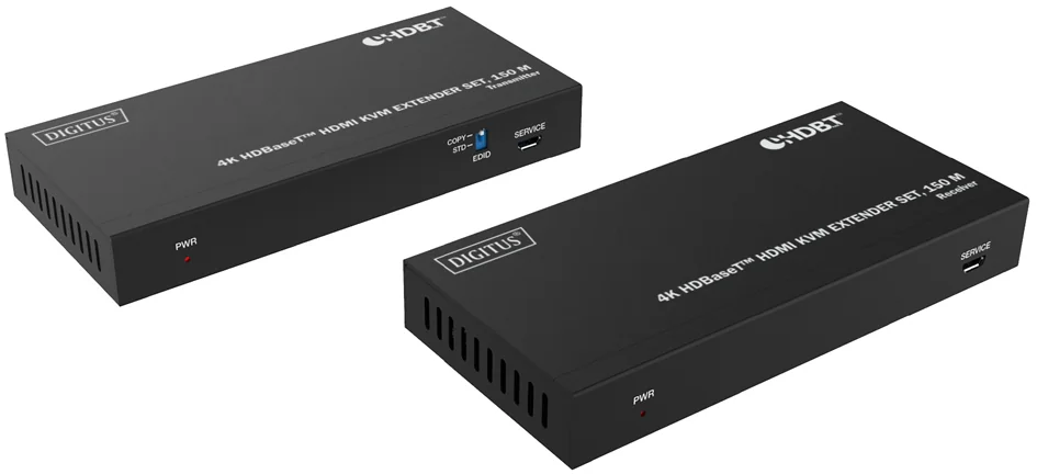 DIGITUS Kit d'extension KVM HDMI 4K HD BaseT, 150 m - OEM DS-55522