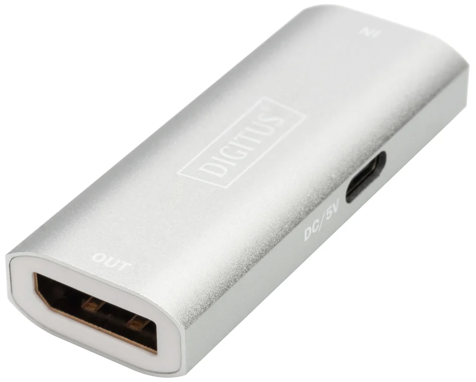 DIGITUS Répéteur DisplayPort 8K, argenté - OEM DS-55524