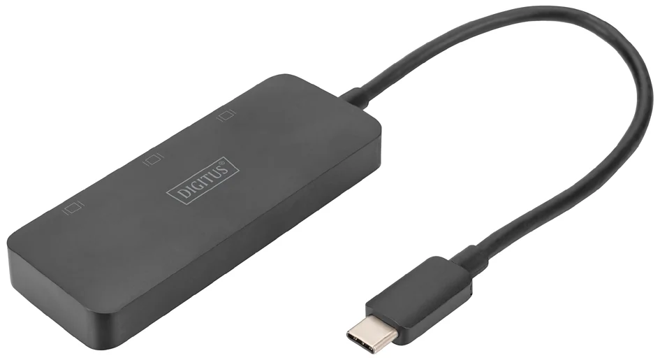 DIGITUS Hub vidéo MST, 3 ports, USB-C - 3x DisplayPort - OEM DS-45334