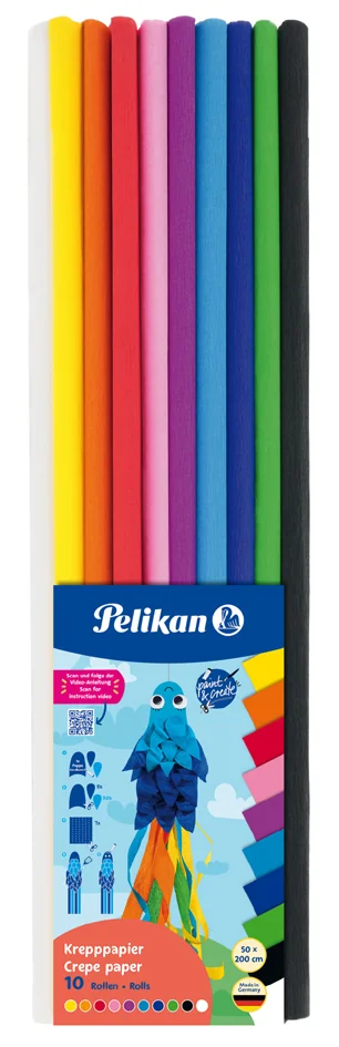 Pelikan Papier crépon, (l)500 x (L)2.000 mm, assorti - OEM 300002243