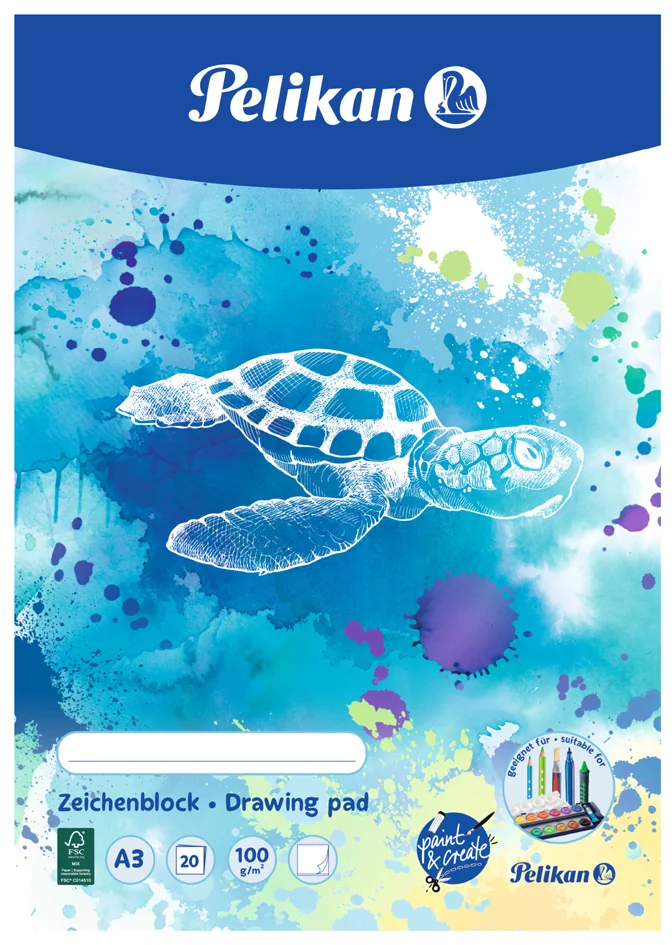 Pelikan Bloc à dessin C3/20, A3, 100 g/m2, 20 feuilles - OEM 300002248