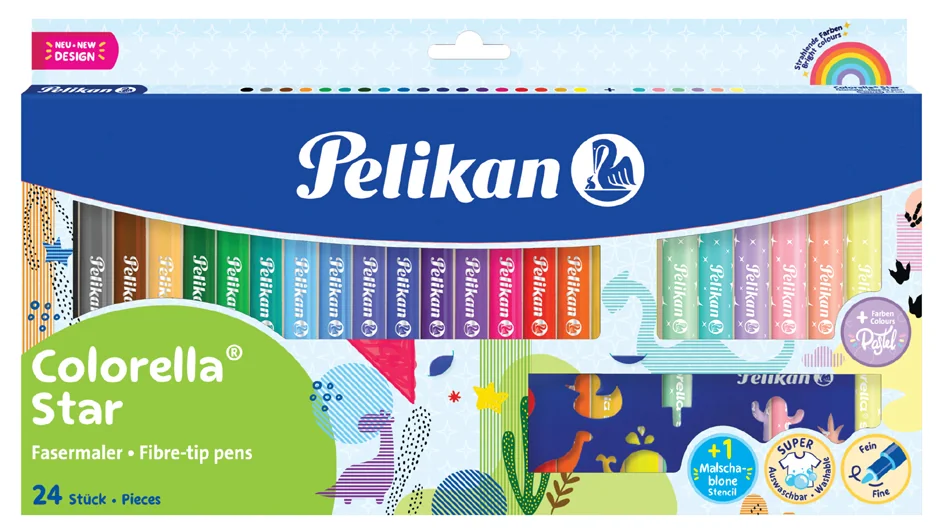 Pelikan Feutre colorella star, étui carton 18+6 - OEM 400195835