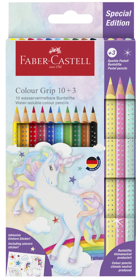 FABER-CASTELL Crayon de couleur triangulaire Colour GRIP - OEM 201543