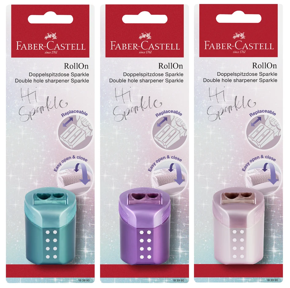 FABER-CASTELL Taille-crayon double RollOn SPARKLE - OEM 183990