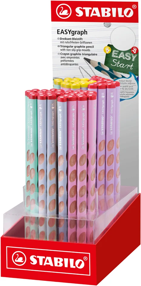 STABILO Crayon à papier d'apprentissage EASYgraph Pastel - OEM 320/60-4HB