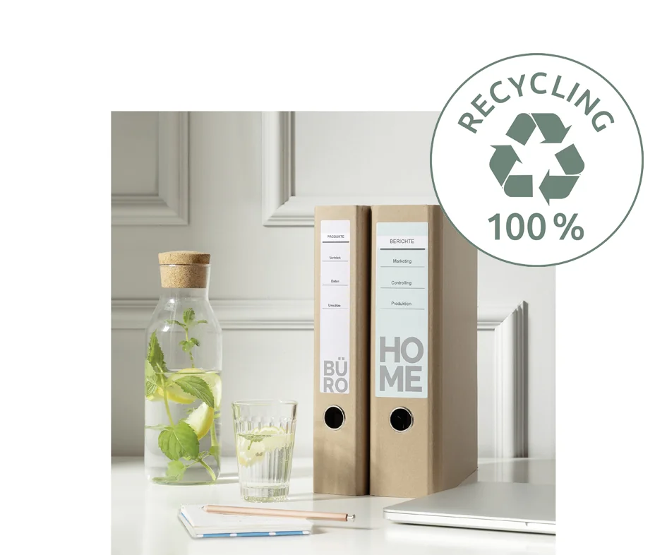 AVERY Zweckform Etiquettes recyclées pour dos de classeur - OEM LR4760-25