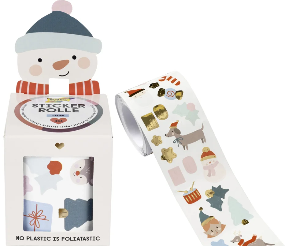folia Sticker de Noël HIVER, sur rouleau, 4 m - OEM 27105