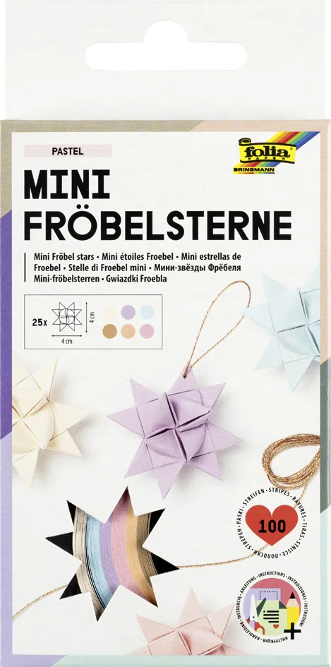 folia Bandes de papier NATURE pour mini étoiles de Froebel - OEM 1298