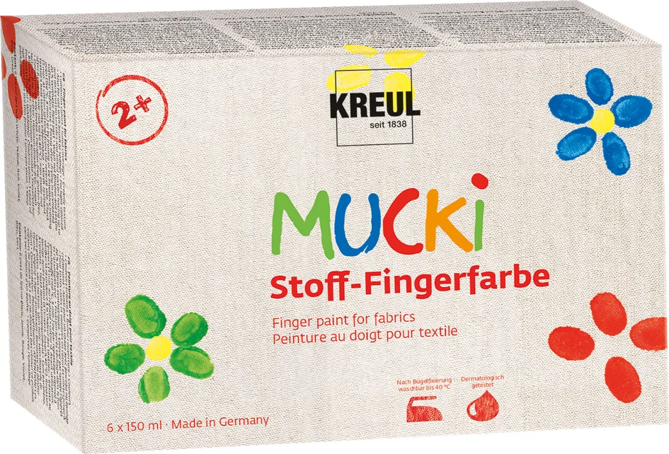 KREUL Gouache aux doigts pour textiles 'MUCKI', 150 ml - OEM 28420