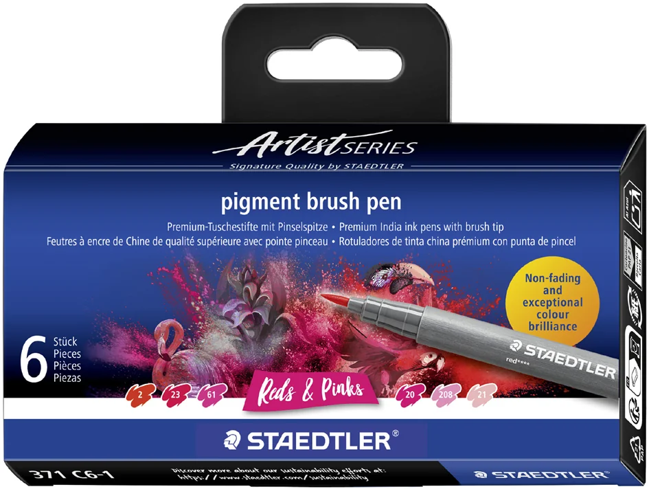 STAEDTLER Feutre pigment brush pen 'Nudes & Beiges' - OEM 371 C6-6