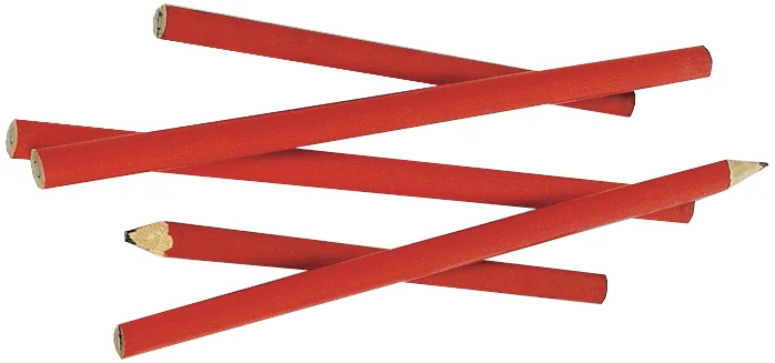 BRÜDER MANNESMANN Crayon de charpentier, oval, rouge, 180 mm - OEM M409-180