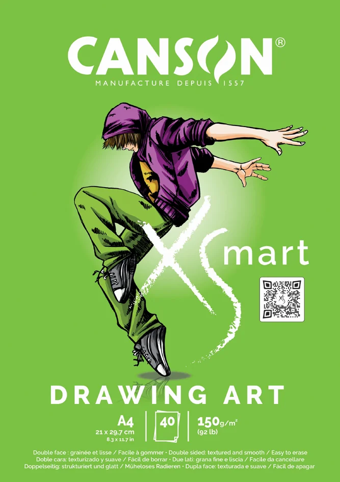 CANSON Bloc de dessin XS'MART DRAWING - OEM C32250P002