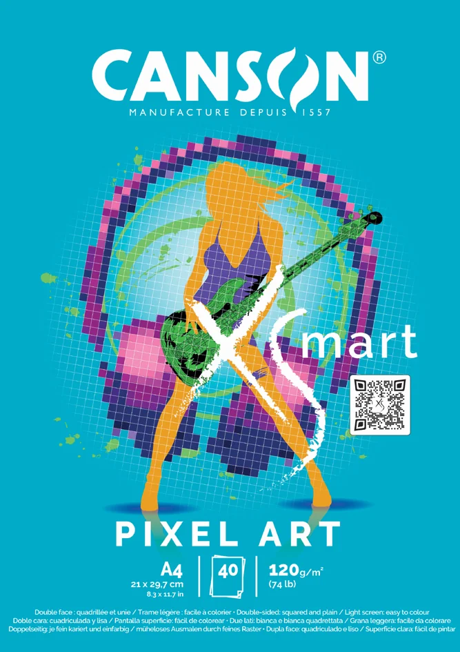 CANSON Bloc de dessin XS'MART PIXEL - OEM C32250P004