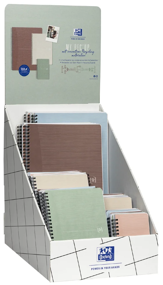 Oxford Cahier à spirale My Rec'UP, présentoir de comptoir - OEM 400161511