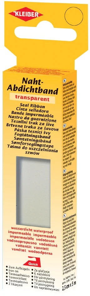 KLEIBER Bande imperméable, transparent, 25 mm x 5,0 m - OEM 48152