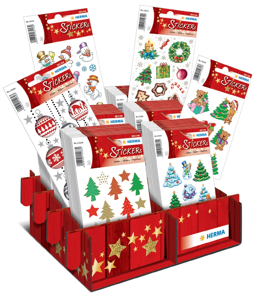 HERMA Sticker de Noël DECOR 'Winter Wonderland', présentoir - OEM 15260