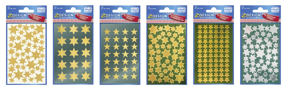 AVERY Zweckform ZDesign Sticker de Noël 'Etoile', présentoir - OEM 52937