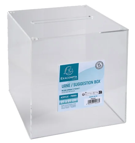 EXACOMPTA Urne, en acrylique, transparent - OEM 89058D