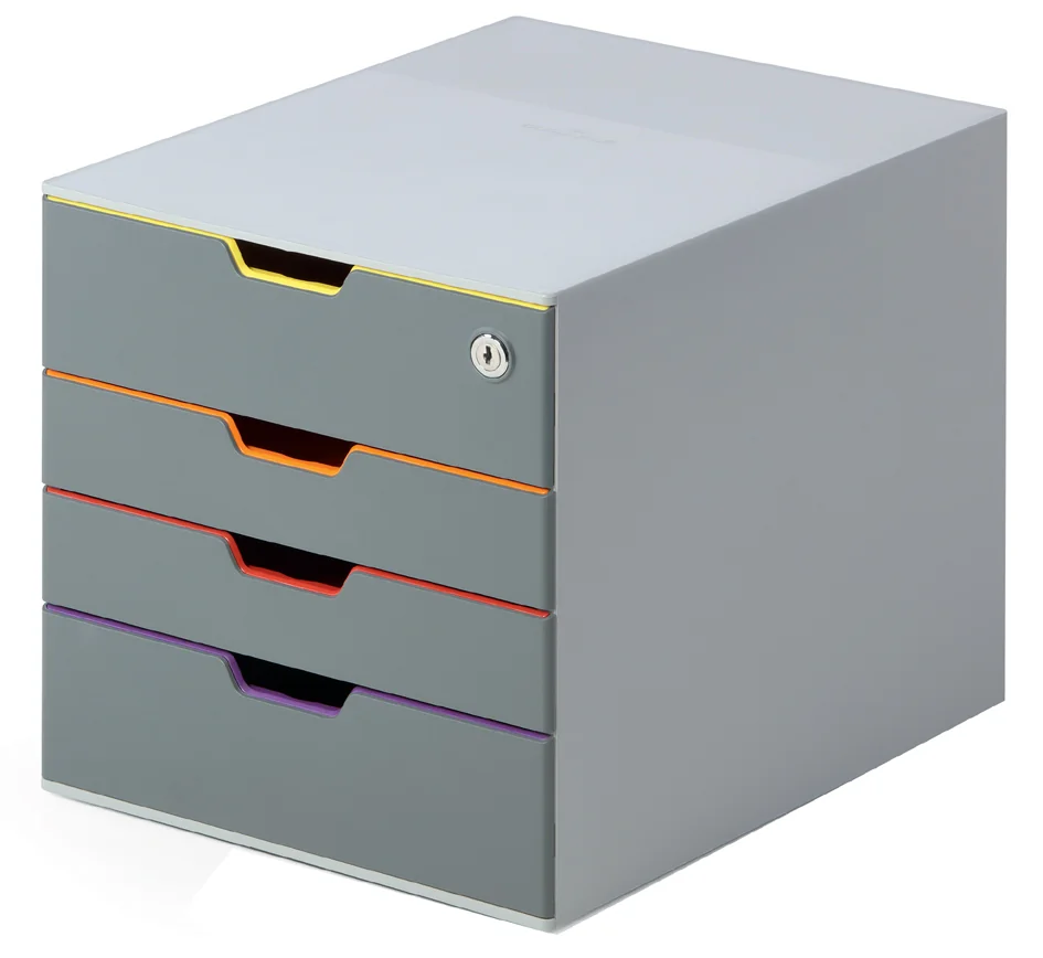DURABLE Module de classement VARICOLOR MIX 4 SAFE, 4 tiroirs - OEM 762627