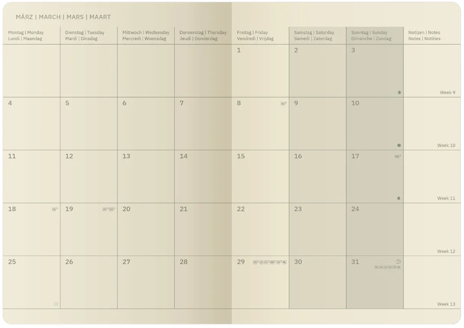 sigel Agenda de poche Conceptum 2026, env. A5, noir - OEM C2684