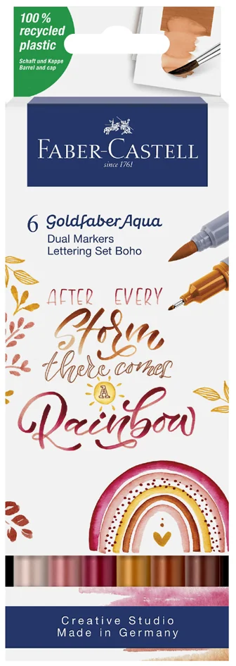 FABER-CASTELL Marqueur aquarelle GOLDFABER, BoHo, étui - OEM 164518