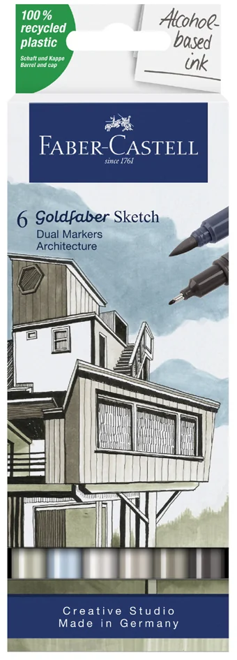 FABER-CASTELL Marqueur Sketch GOLDFABER, étui de 26 - OEM 164807