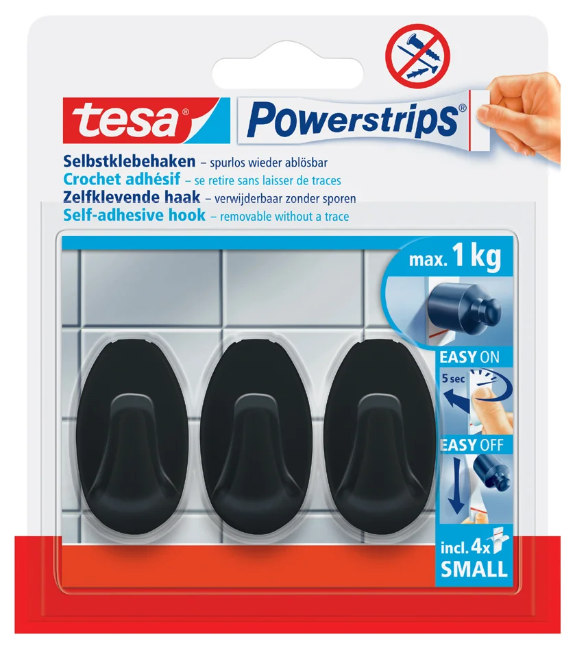 tesa Powerstrips Crochet adhésif SMALL oval rectangulaire - OEM 58275-00000-20