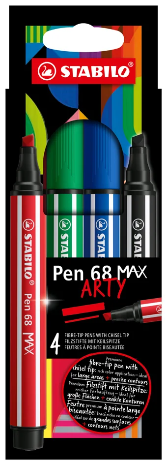 STABILO Feutre Pen 68 MAX, étui de 18 ARTY - OEM 768/18-21
