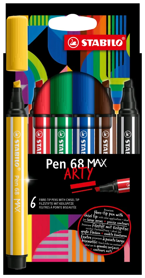 STABILO Feutre Pen 68 MAX, étui de 24 ARTY - OEM 768/24-21 – Image 2