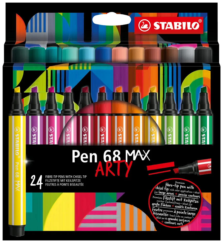 STABILO Feutre Pen 68 MAX, étui de 24 ARTY - OEM 768/24-21 – Image 5