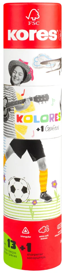 Kores Crayon de couleur 'Kolores Twist & Turn', étui de 12 - OEM BB93319