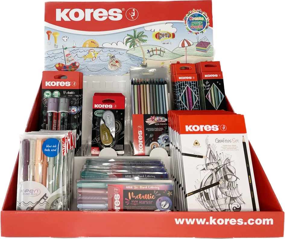 Kores Présentoir de comptoir série Metallic, présentoir - OEM DP-40030