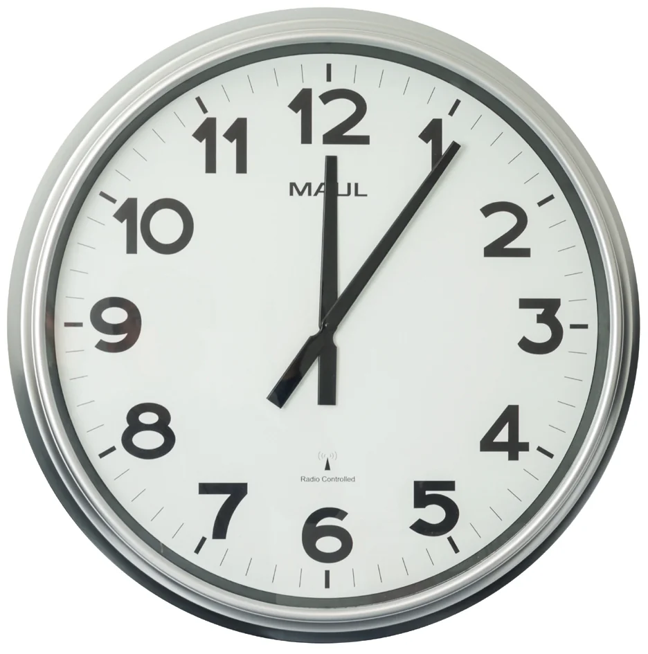 MAUL Horloge murale/radio MAULride, diamètre: 610 mm, argent - OEM 9056195