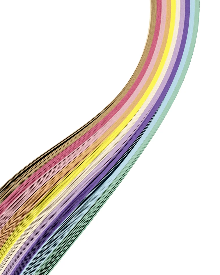 folia Bande à tresser 'pastel', (l)15 x (L)500 mm, assorti - OEM 70315