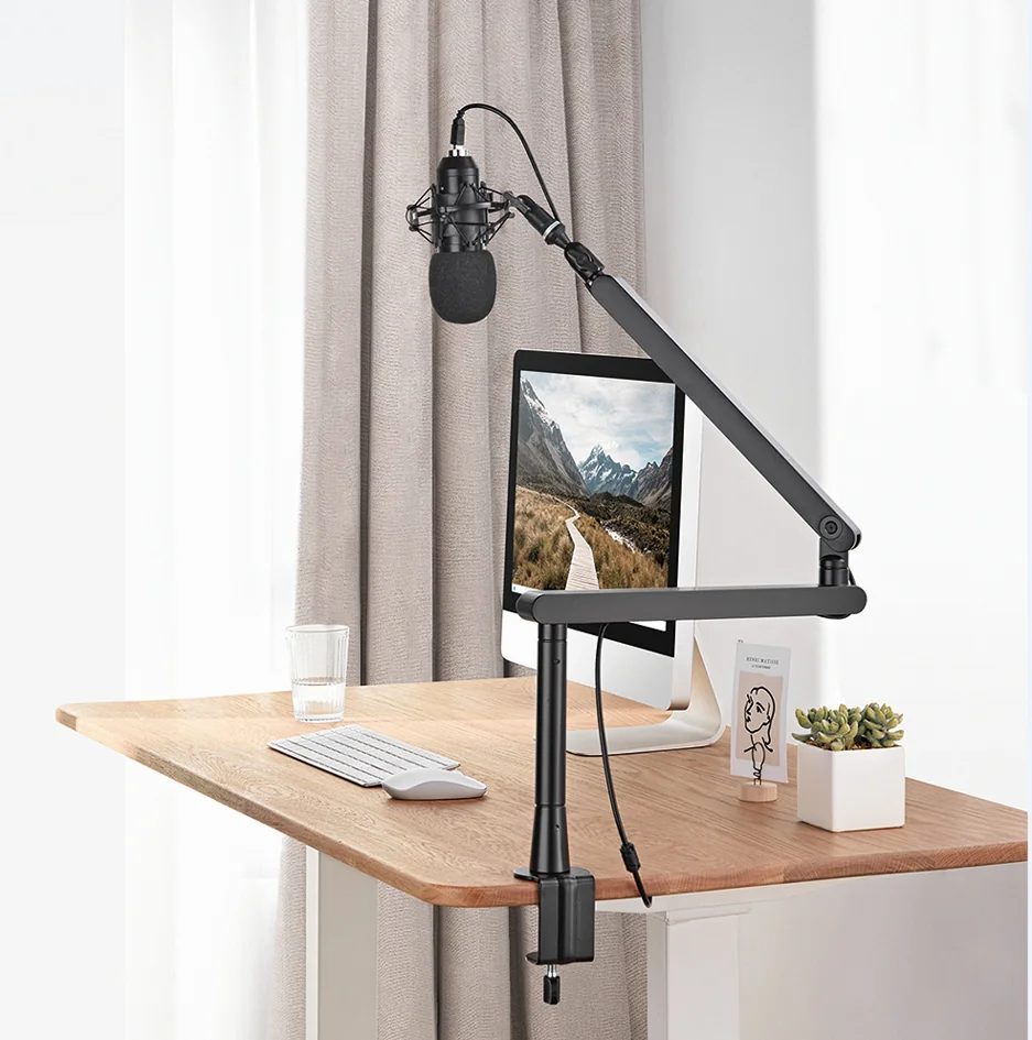 LogiLink Bras de microphone professionnel Boom, noir - OEM AA0161