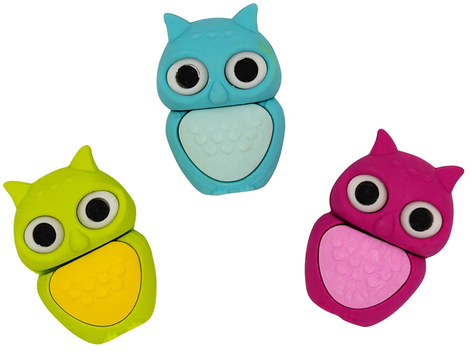 WEDO Gomme en plastique Hibou 'LULU', assorti - OEM 59 97899