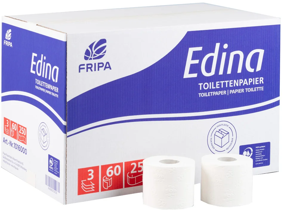 Fripa Papier toilette Edina, 3 couches, extra blanc - OEM 1016000