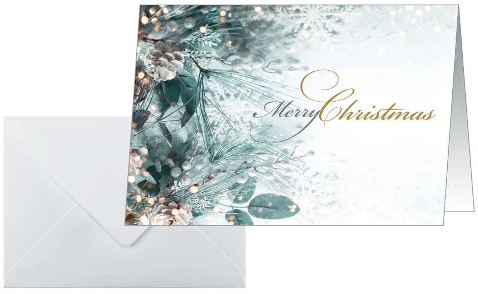 sigel Carte de Noël 'Eucalyptus magic', A6 paysage - OEM DS086