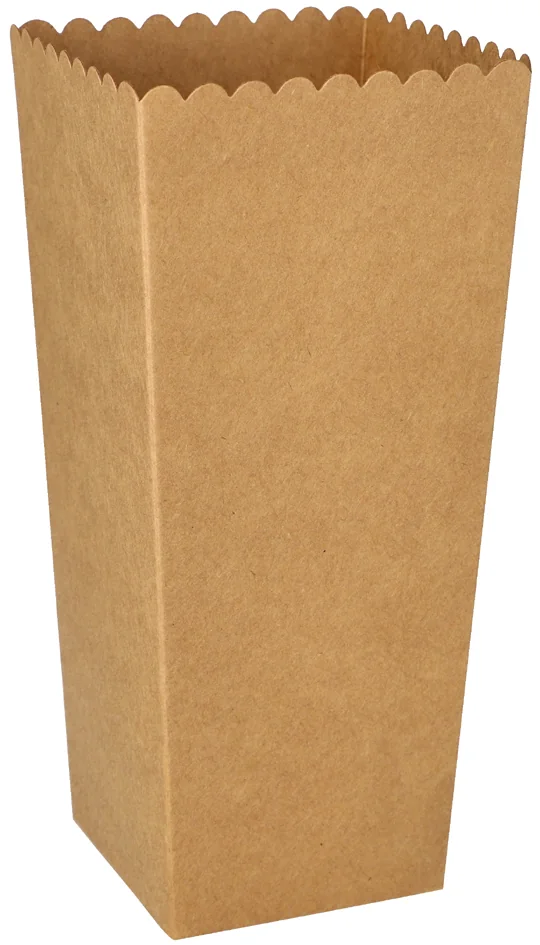 PAPSTAR Boîte à pop-corn en carton 'pure' carré, 1.300 ml - OEM 89262