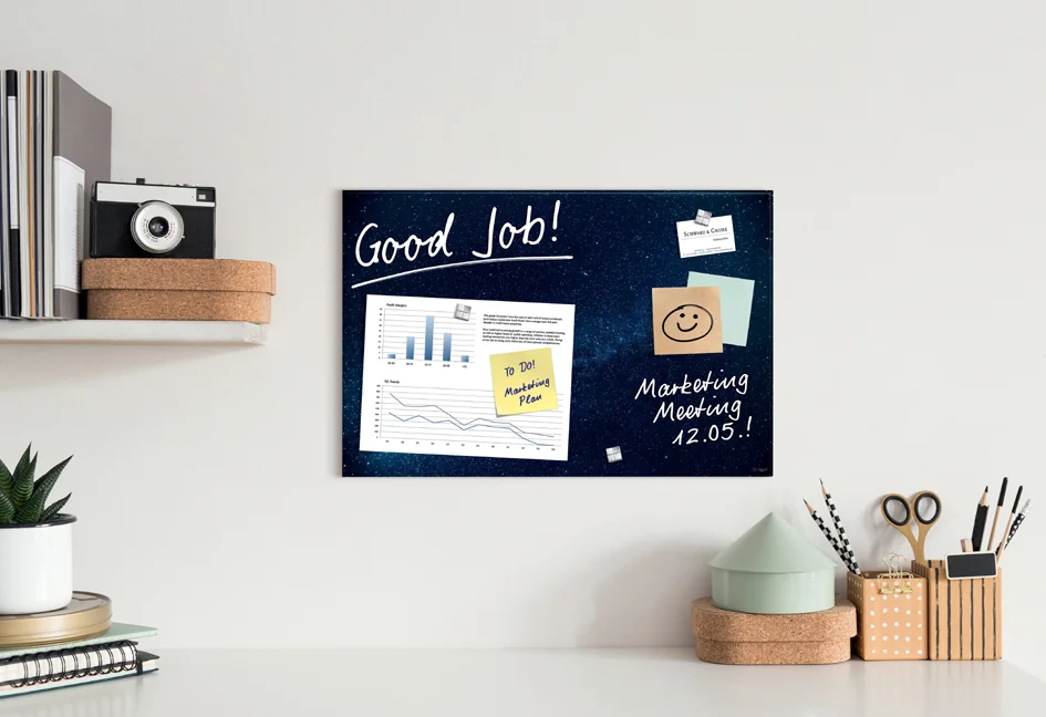 sigel Tableau magnétique en verre Artverum design Galaxy - OEM GL283