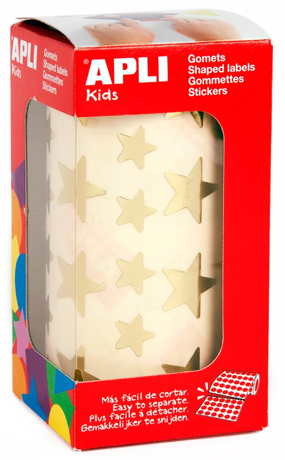 APLI kids Gommettes 'Etoile', en rouleau, argent - OEM 11117