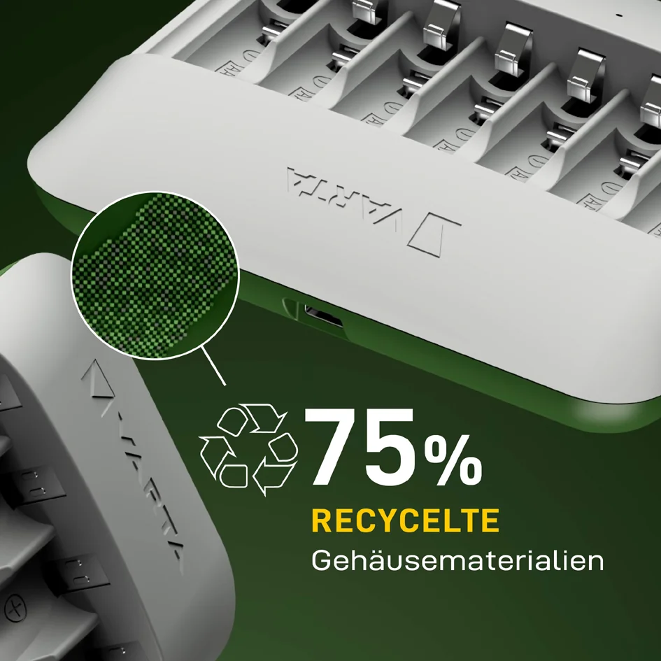 VARTA Chargeur ECO Charger Pro Recycled, avec 4x Micro AA - OEM 57683101121