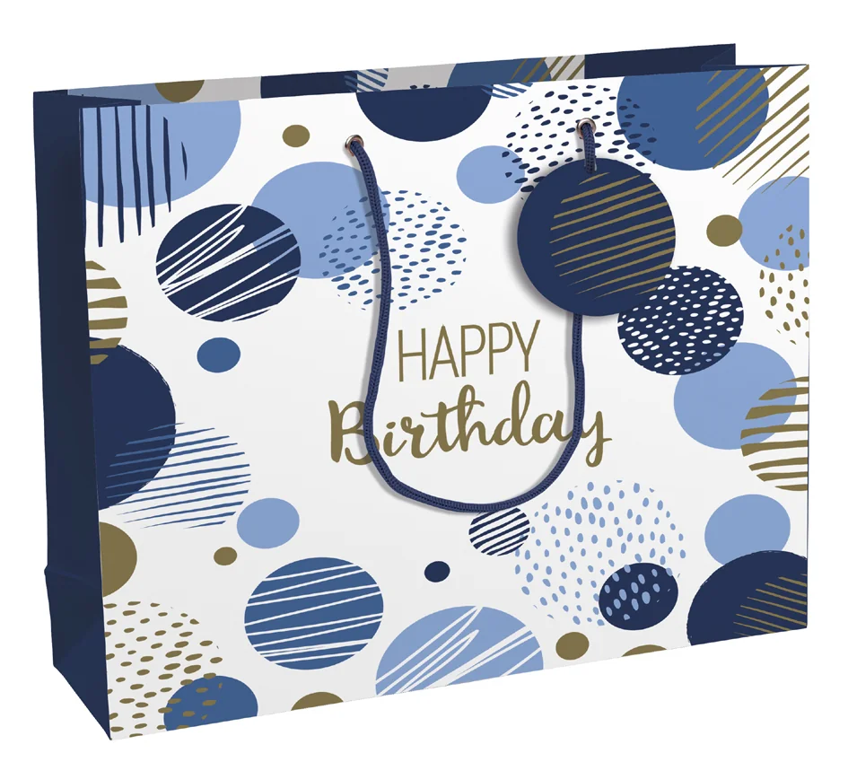 Clairefontaine Sac cadeau 'Happy Birthday bleu', shopping - OEM 32487-6C
