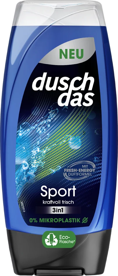 duschdas Gel douche & shampoing sport 3en1, 225 ml - OEM 8720181334597
