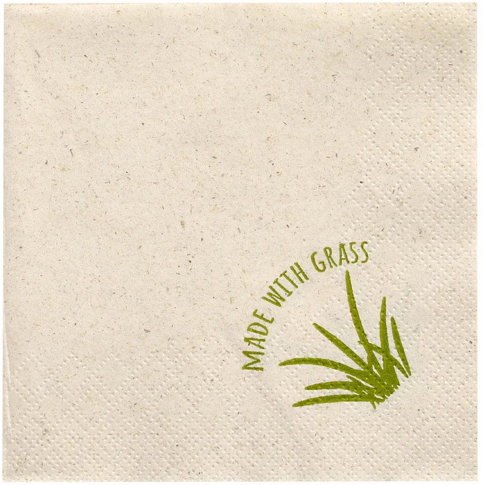 PAPSTAR Serviette coktail, 240 x 240 mm, naturel - OEM 89156