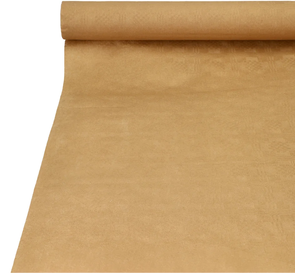 PAPSTAR Nappe de table damassée, (l)1,0 x (L)25 m, naturel - OEM 89256