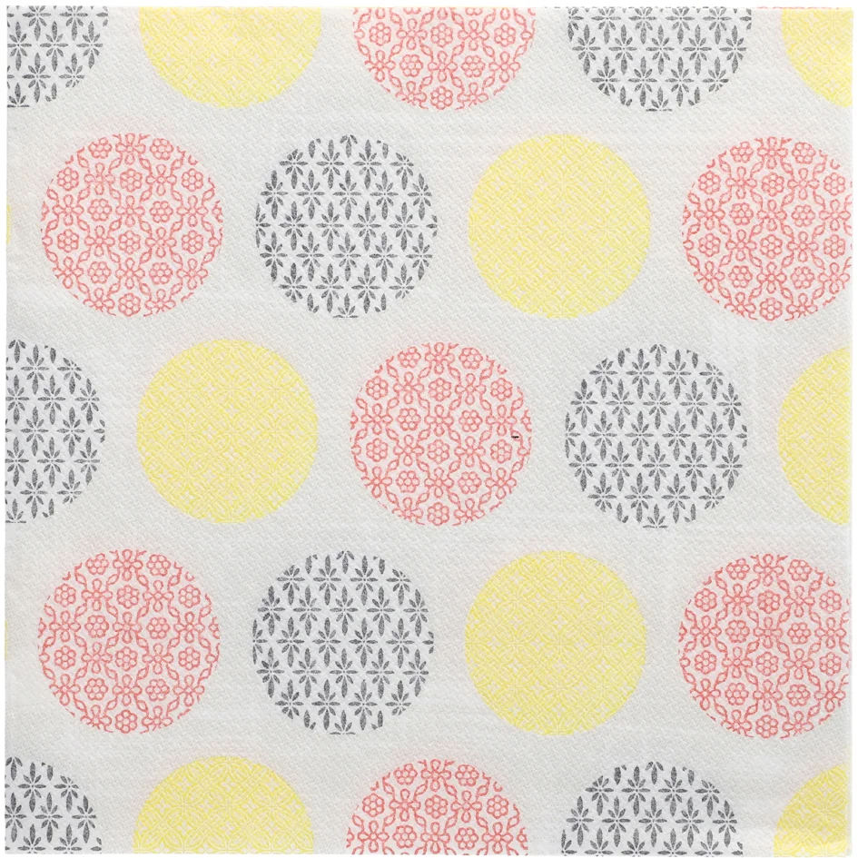 PAPSTAR Serviette à motif 'ROYAL Collection Rococo', rose - OEM 89283