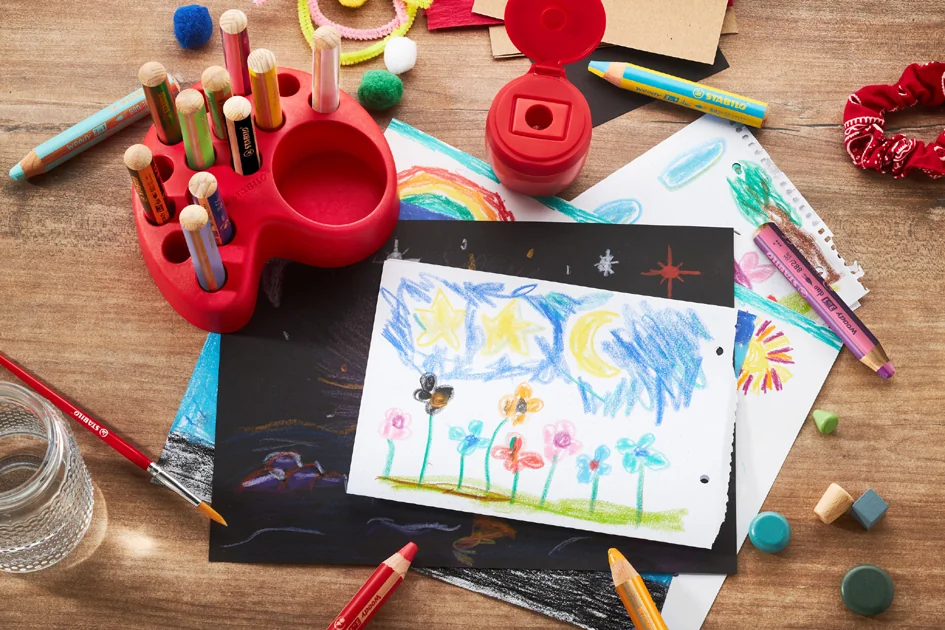 STABILO Crayon multi-talents woody 3en1, set de table - OEM 880/15-01