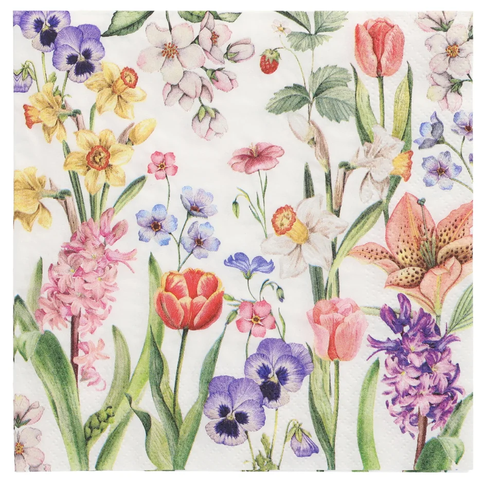 PAPSTAR Serviette à motif 'Lisette', 330 x 330 mm - OEM 89472